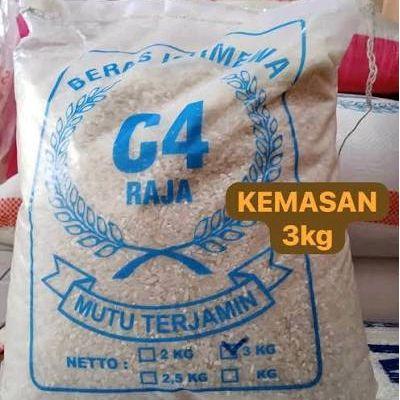 READY Beras C4 Delanggu Raja Super 3kg - Mutu terjamin dan berkualitas