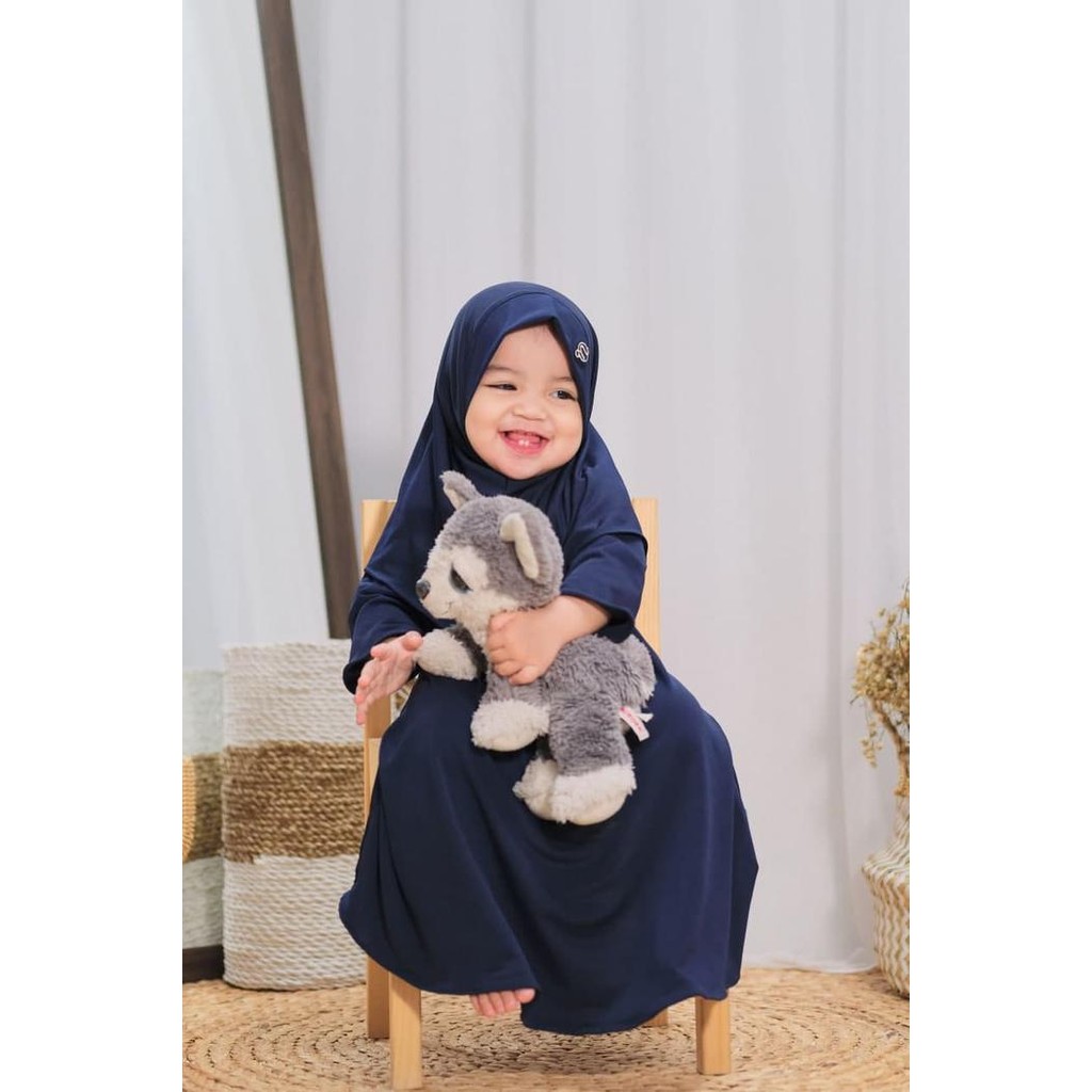 hm4x Baju Muslim Gamis Bayi Perempuan 6 12 Bulan & Anak Perempuan 1 2 Tahun