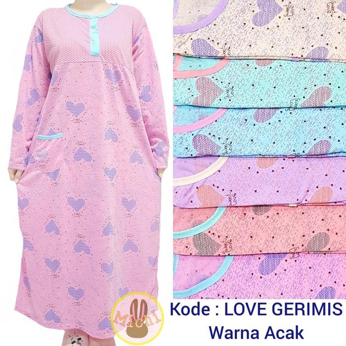 k468 Long Dress Dewasa Jumbo Gamis Kaos Ld110Cm Wanita Muslim Panjang Motif Maxi