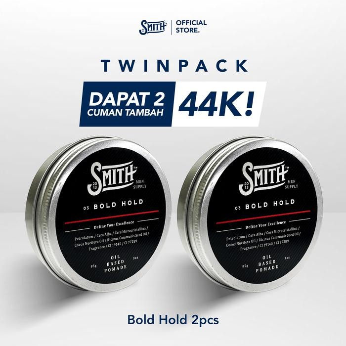 SMITH - 2 Bold Hold / Oil Based Pomade / Pomade MinyakRambut