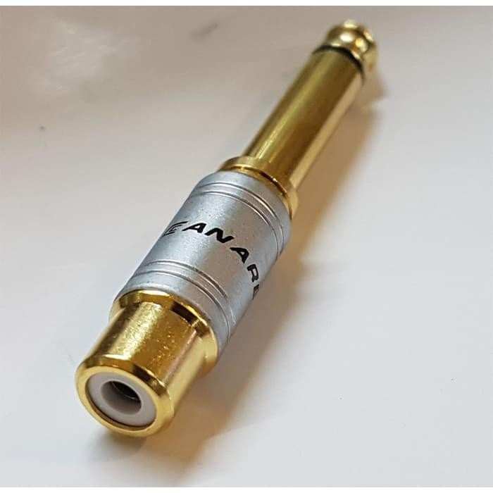 New Konektor Jack Rca Female To Akai 6.5 Male Mono