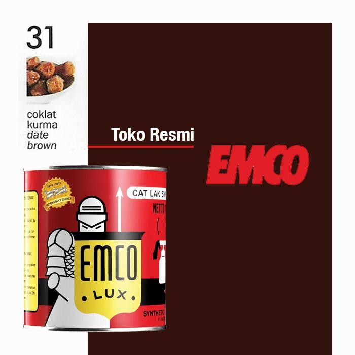 Emco Lux Cat Kayu & Besi 1kg - Coklat Brown Cat Pagar Kusen Pintu