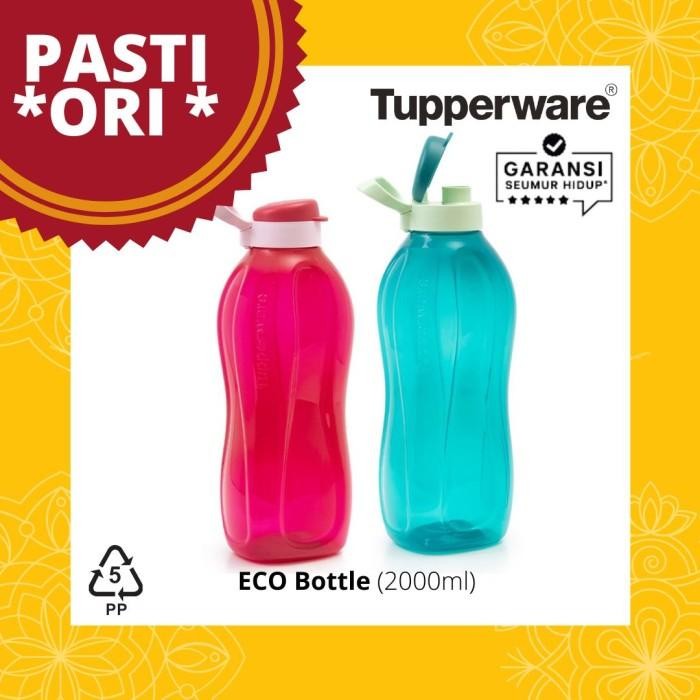 (Best) botol minum 2 liter eco bottle Tupperware 1L /1,5L/750ml/500ml/Fancy