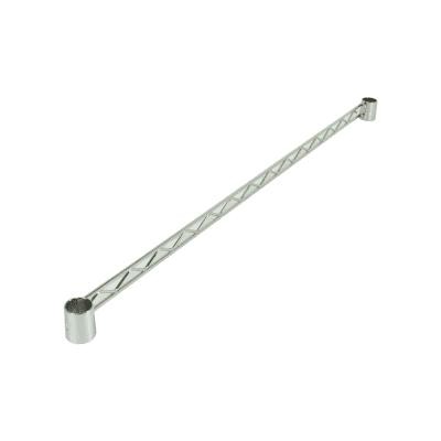 KRISBOW 90X4 CM TIANG RANGKA PEMBATAS SISI RAK KAWAT - SILVER