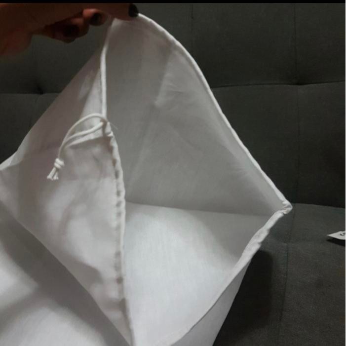 kain saringan serut ukuran 25x30/kain saringan susu kedelai jamu