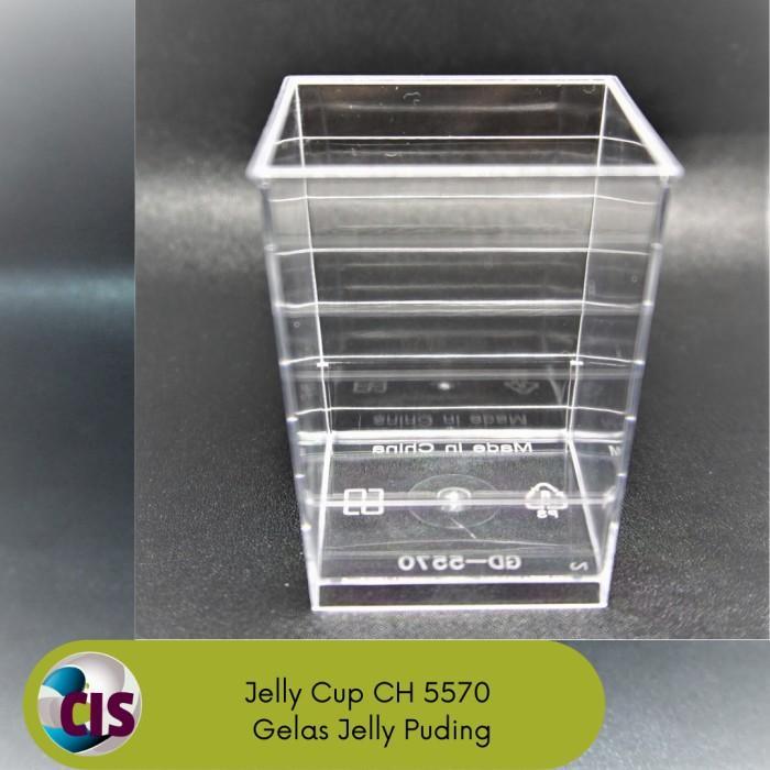 Jelly Cup + lid CH 5570 / Cup Pudding / Tempat Pudding 105 ml (Paket 20 pcs)