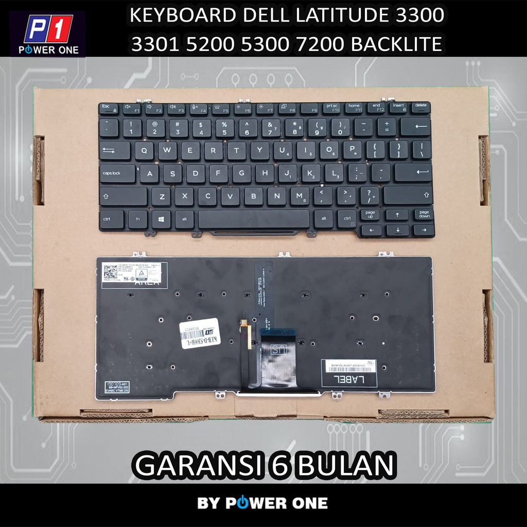 Keyboard DELL Latitude 5300 3300 3301 5200 7200 7300 Backlite