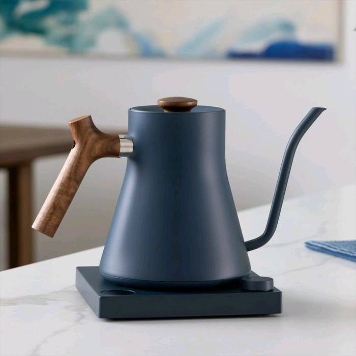 Stagg EKG Kettle (Stone Blue + Walnut) coffee drip Kode 912