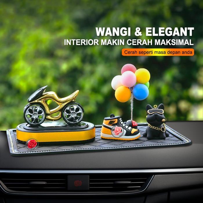 [ Paket Lengkap ] Parfum Mobil Hiasan Interior Mobil Elegant Design Pajangan Dashboard Mobil Keren