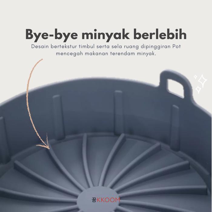 Silicone Air Fryer Pot / Wadah Silikon Air Fryer