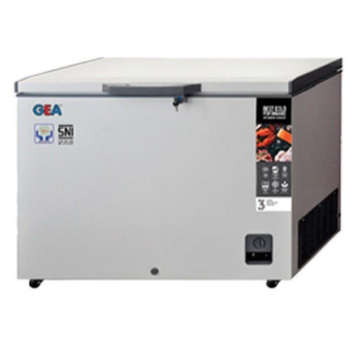 Chest Freezer Gea Ab-336 R Lemari Pembeku 330 Liter