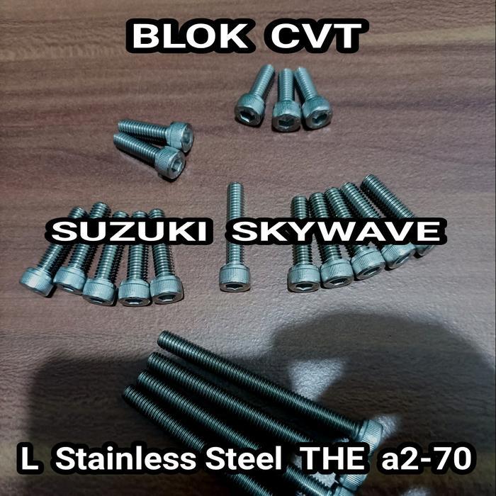 Palinglaris- Baut Bak Cvt Skywave L Stainless