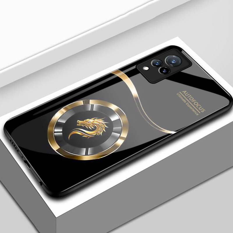 Casing Hp Untuk VIVO V21 5G V21s 5G V21 4G V21E 4G Y73 Case Casing pola Naga Emas Kasing HP Kesing k