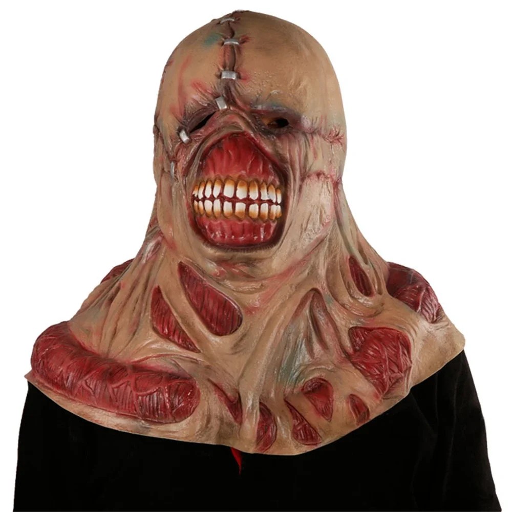Halloween Zombie Cosplay Mask, Scary Tyrant, Horror Evil Mask, Nemesis Costume Pro, Movie Rent