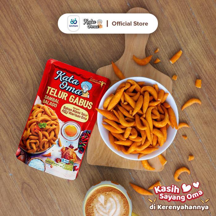 Kata Oma Telur Gabus Rasa Sambal Balado - Snack Cemilan Telor Gabus