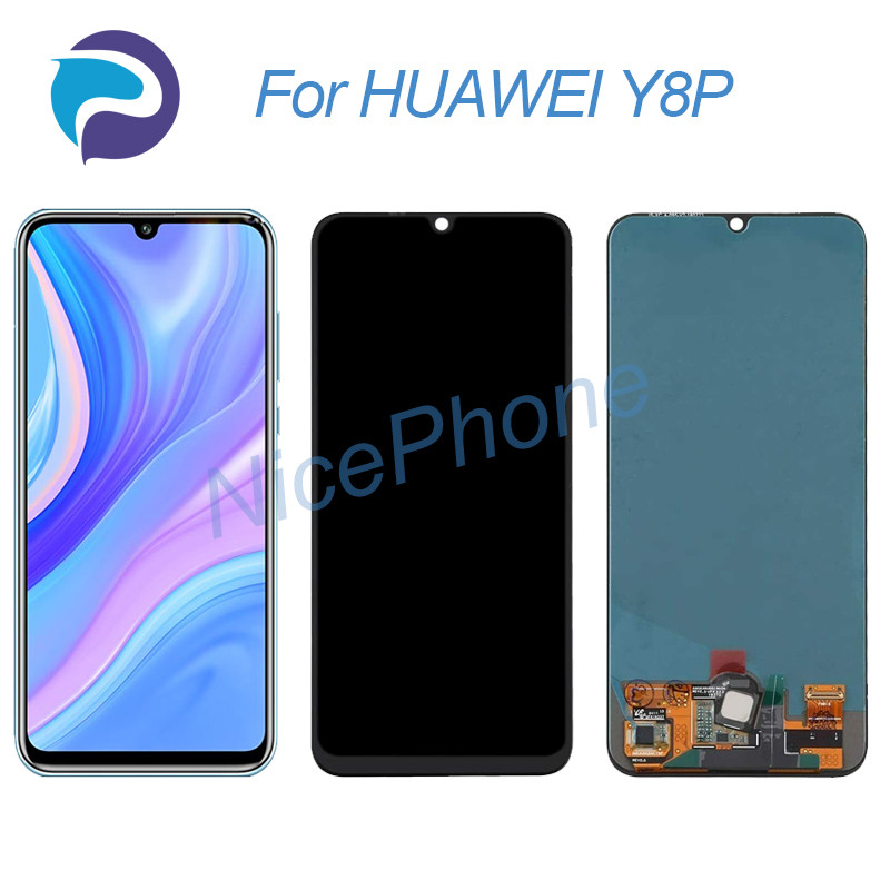 for HUAWEI Y8P LCD Display Touch Screen Digitizer Assembly Replacement 6.3" AQM-LX1 Y8P Y8 2020 scre