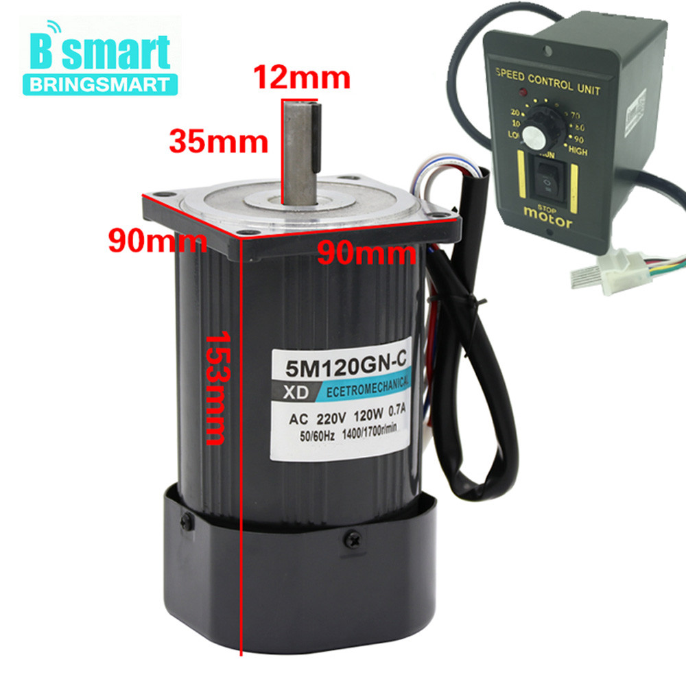 220V Single Phase Motor, Speed Controllers For Electric Motors 220V Cw/Ccw,120W 1400Rpm/2800Rpm