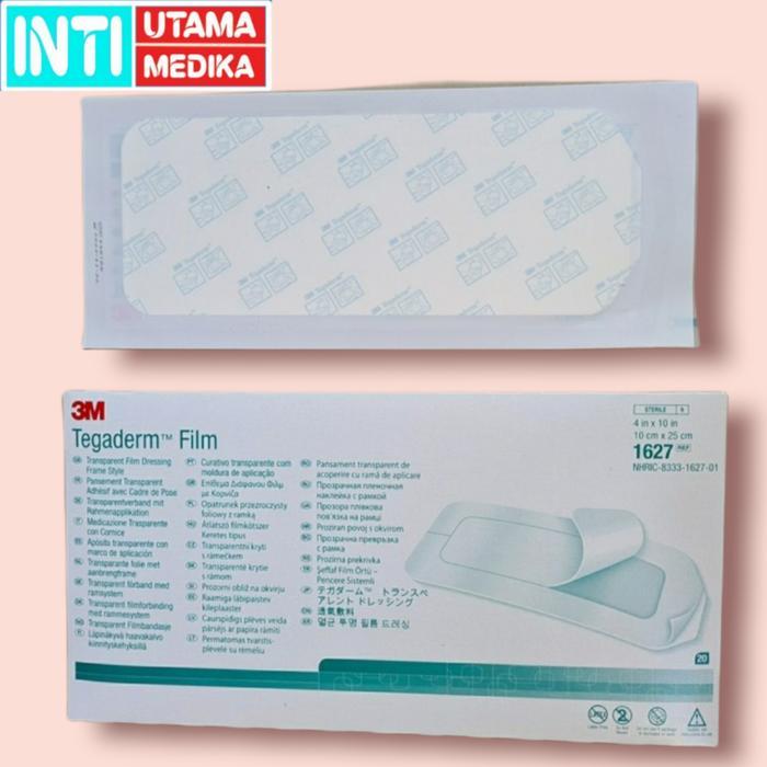 Sedia Tegaderm 1627 3M 10cmx25cm/Tegaderm 1627/Plester Tahan Air Tegaderm