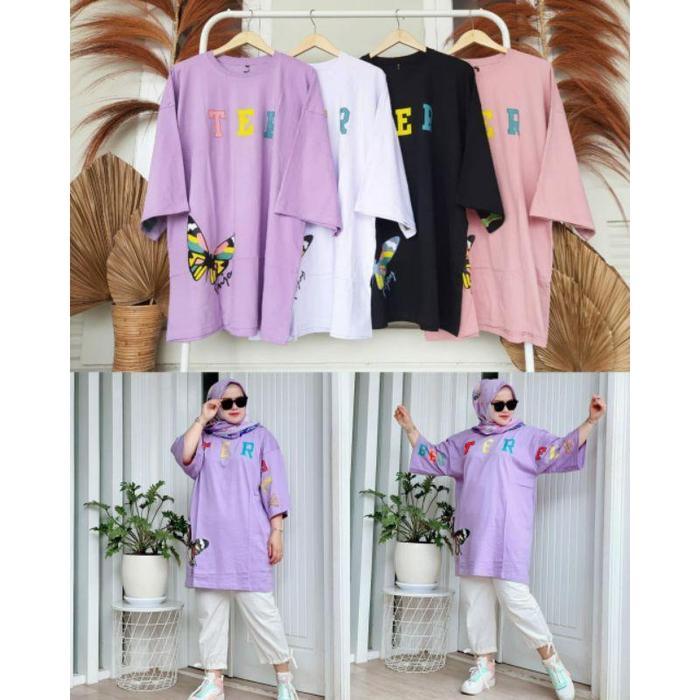 olfc- Tunik Ld 140 Jumbo Premium Kekinian Kaos Tunik Oversize Tunik Jumbo Viral