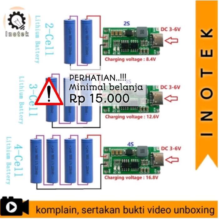 MODUL PCB CHARGING 18650 TYPE C MODULE CHARGER TYPE C PROMO TERMURAH