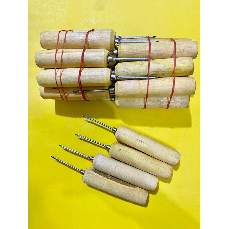 HARGA GROSIR 10 PCS 20PCS JARUM SOL SEPATU / JARUM ALAT SOL SEPATU GAGANG KAYU