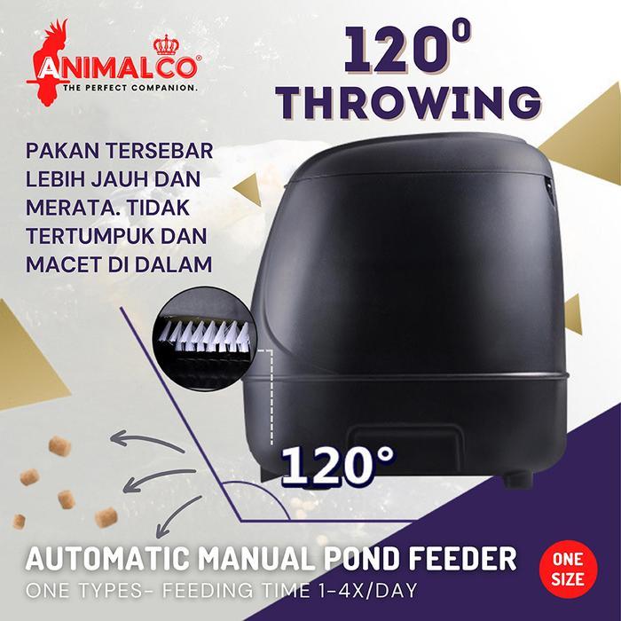 PEMBERI MAKAN IKAN OTOMATIS 10 L / FISH POND FEEDER/ KOI FEEDER KOLAM