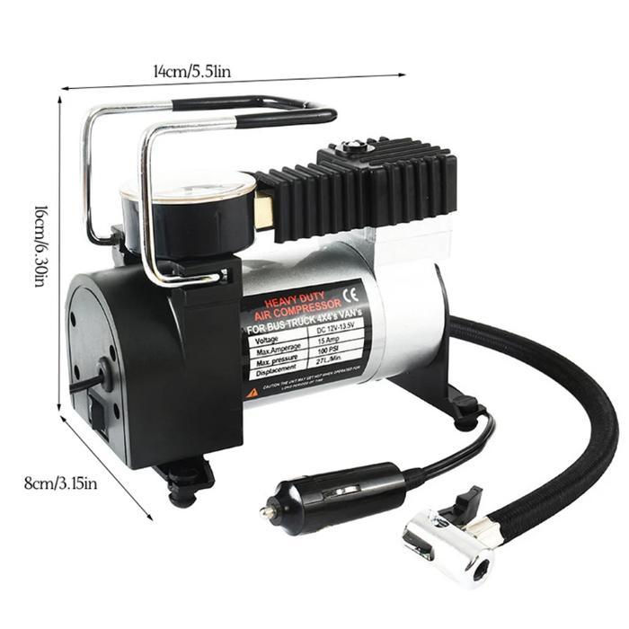 ID-Apexride 150PSI Kompressor Angin Mini Listrik Portable Pompa Angin Ban Motor Pompa Ban Elektrik