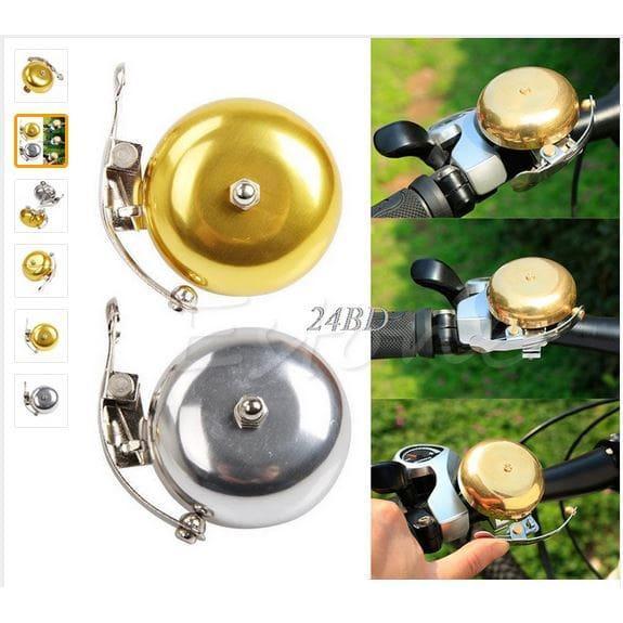 TERLARIS Bell Sepeda Retro / Bell Sepeda Ontel / Bell Klasik Sepeda warna GOLD