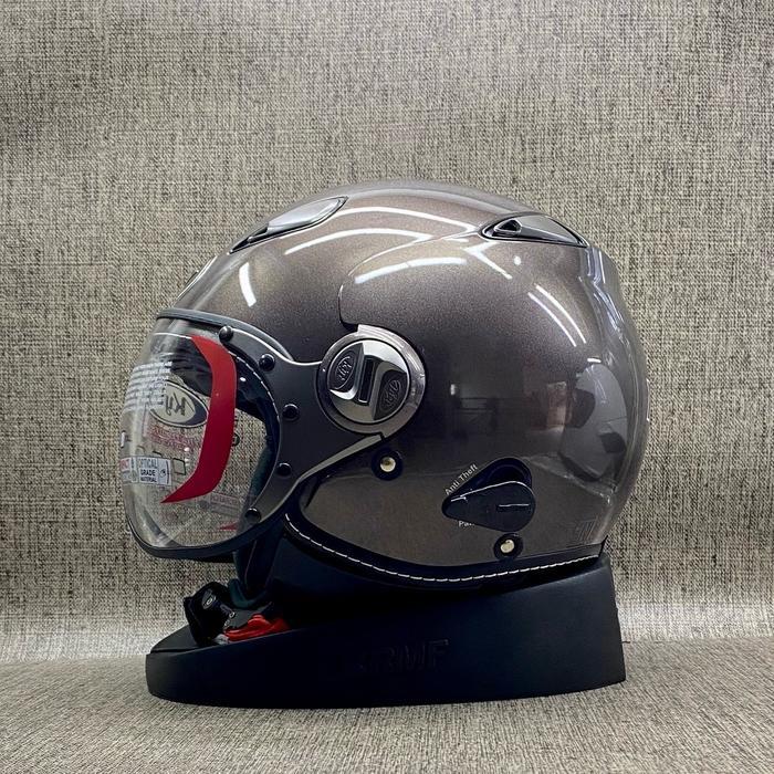 HELM KYT ELSICO Solid - KYT Helm Retro Ori KYT - Cewek Cowok Termurah