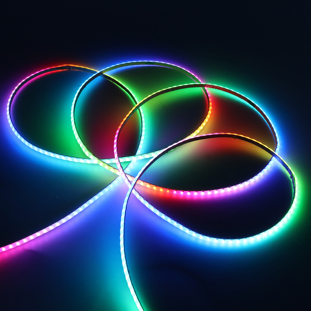 5V 3mm WS2812B RGBIC COB LED Strip Addressable COB LED Strip Individual Pixel RGB LED Light Tape