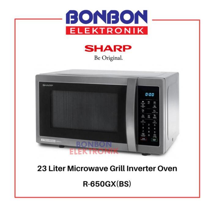 Sharp Microwave Grill J-Tech Inverter Oven 23L R-650GX(BS) / 25L R-751GX(BS) /  28L R-753GX(BS) Digi