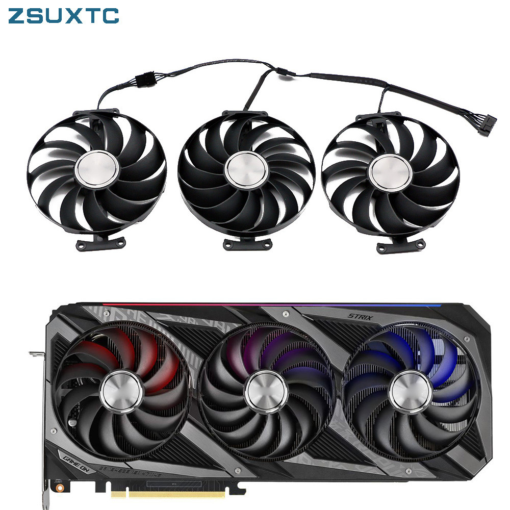 95mm CF1010U12D Graphics Card Fan Replacement ASUS Rog Strix RTX 3060 3070 3080 Ti 3090 Gaming GPU