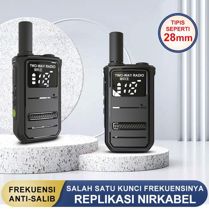 Everystr- Walkie Talkie Ht Morqtola M8 Jarak Jauh 1Km Dengan Baterai 2200Mah - 16 Saluran, Rentang
