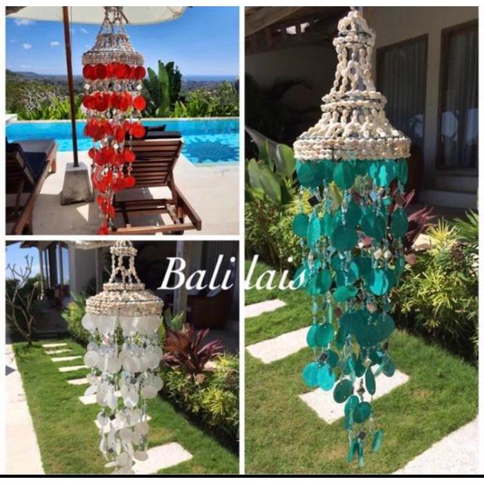 Olaimarket- Lonceng Angin Kerang Simping/Lonceng Kerang/Windchime Shell