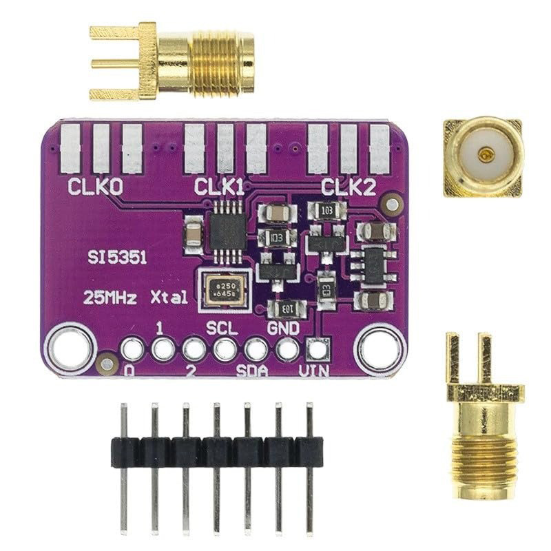 DC 3V-5V 5351 Si5351A Si5351 I2C Clock Generator Breakout Board Module Signal Generator Clock