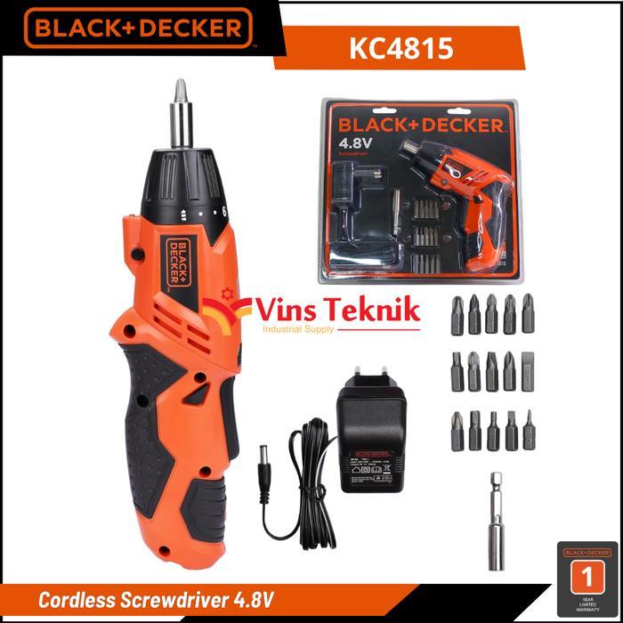 Black Decker Mesin Bor Obeng Cordless Screwdriver 4.8V Black Decker Kc4815