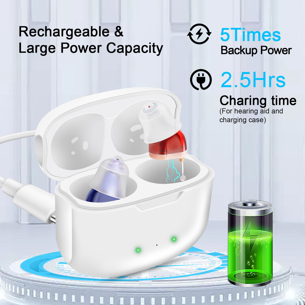 Hearing Aids High Quality 16 CHANNEL Hearing Aids Rechargeable for Deafness Elderly Hearing Aid with