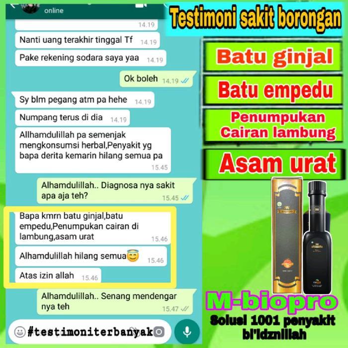 READY M-BIOPRO HERBAL PLUS PROBIOTIK SOLUSI HERBAL untuk ambeien, wasir diabetes, sakit ginjal,