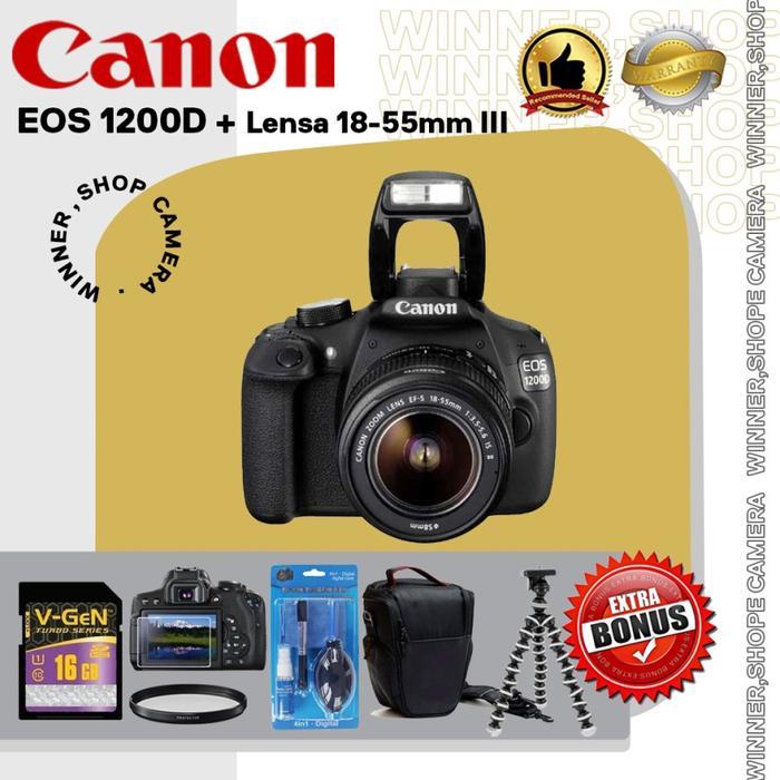 Kamera Canon Eos 1200D + 18-55 ; Camera Canon Eos 1200 D Kit Terbaru 