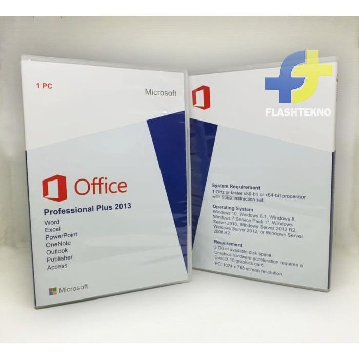 Office 2013 Profesional Plus (Lisensi + stiker/card+ box) Original Lisensi