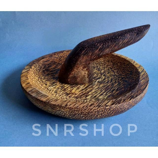 SATU SET COBEK KAYU AREN 20 CM