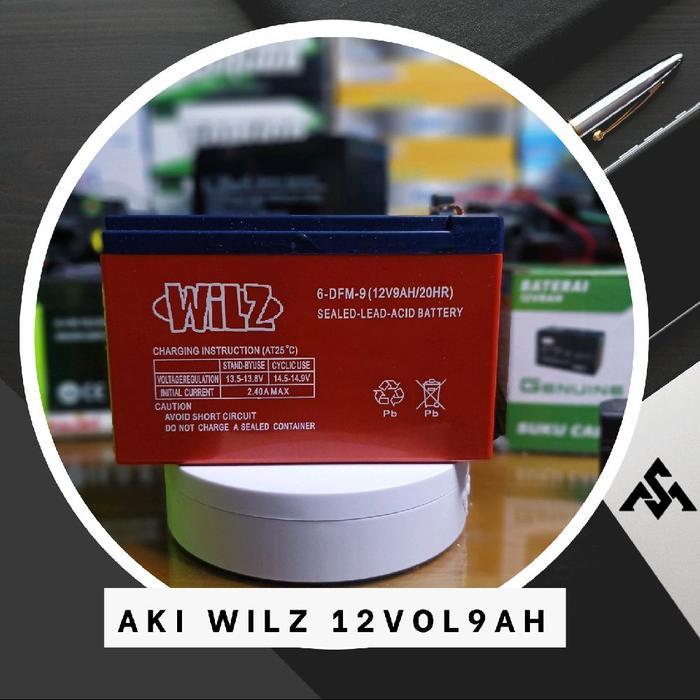Aki 12 Volt 9 Ampere Untuk Spraye Elektrik Merk Wilz