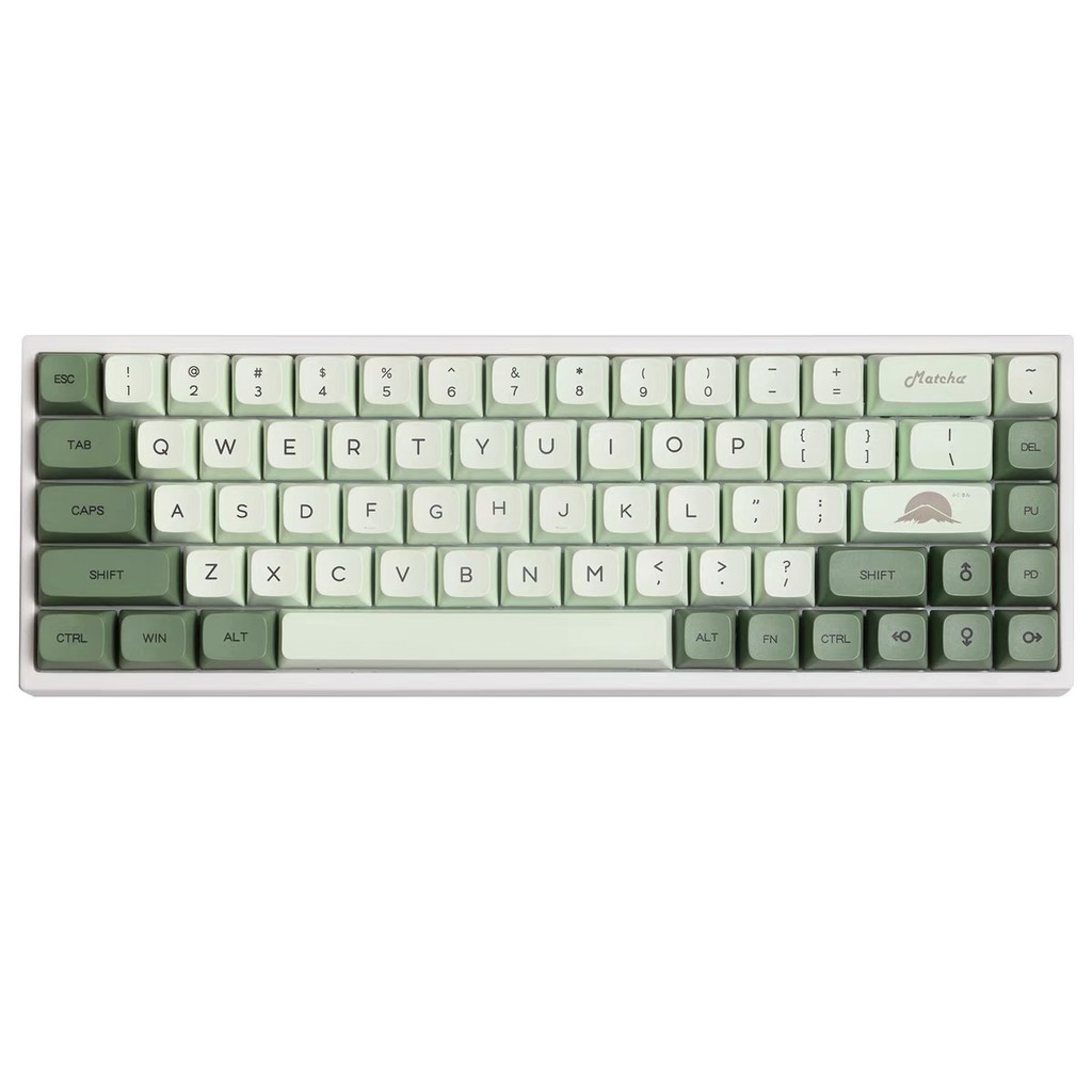 Matcha Green Japanese Korean Russian Thailand Keycaps For MX Switch Mechanical keyboard XDA Profile