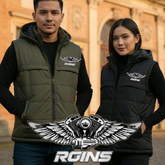 Eiger Sportwear - Jaket Rompi Vest Hoodie Kembung Pria Wanita Premium Style Waterresistant Tahan