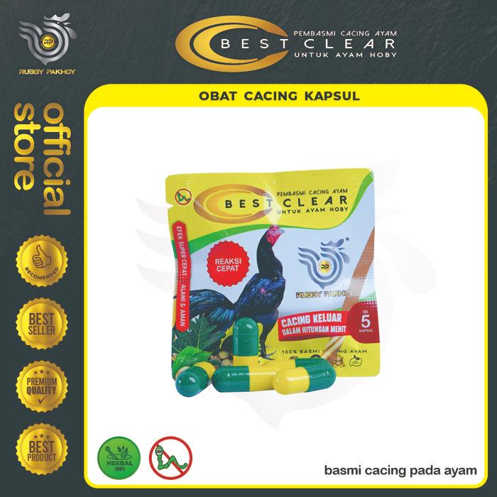 BEST CLEAR OBAT CACING AYAM LAGA PALING AMPUH MENGELUARKAN CACING (PCS)