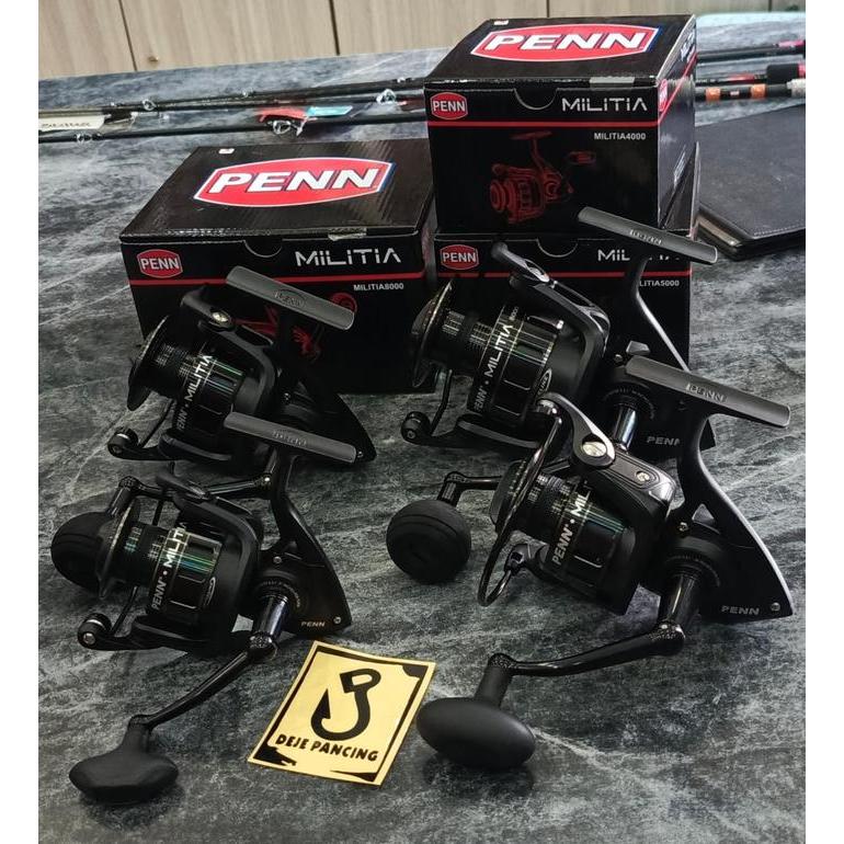 Terbaru Reel Penn Militia (4000 5000 6000 8000) 2026 Full Metal Body Ht-100 Drag System