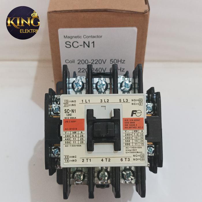 Fuji Magnetic Kontaktor Sc-N1 Scn1 Scn-1