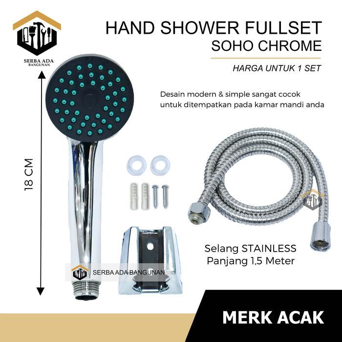 Hand Shower Mandi Chrome - Hand Shower Set Mandi Anak