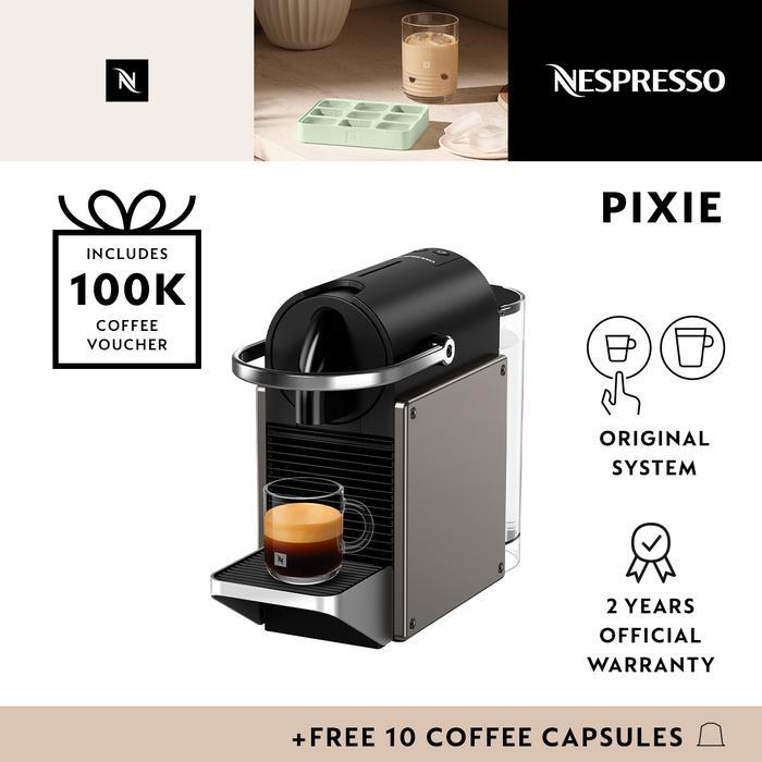 Nespresso Pixie 630 Titanium Coffee Machine