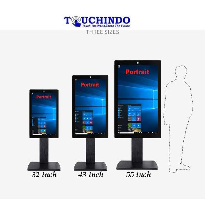 Terlaris Digital Display AIO PC Touchscreen 43 Inch Standing 90 Derajat
